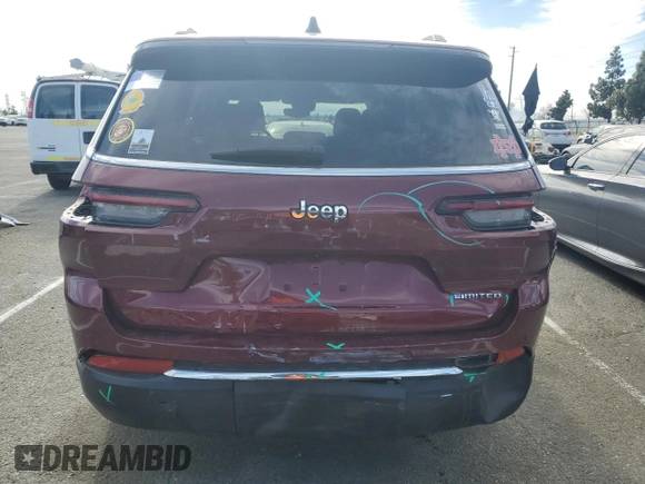 2023 Jeep Grand Cherokee Limited with VIN 1C4RJJBG8P8890828, listed as a Copart auction lot 41561675 with 10,056 mi miles and Salvage title. Bid and sale history available at DreamBid. Image 6.