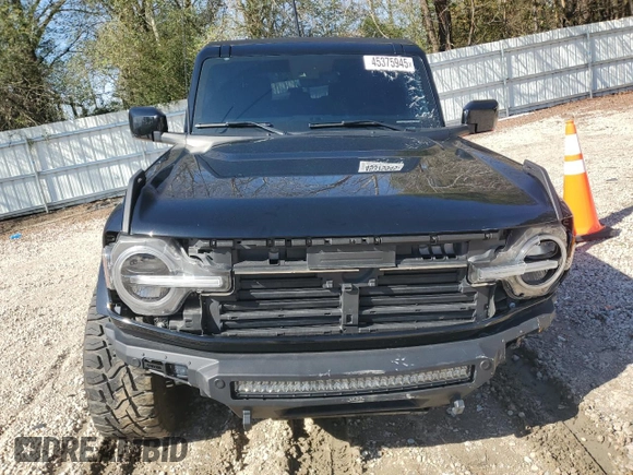 2022 Ford Bronco with VIN 1FMEE5BPXNLB48396, listed as a Copart auction lot 45375945 with 23,960 mi miles and Salvage title. Bid and sale history available at DreamBid. Image 5.