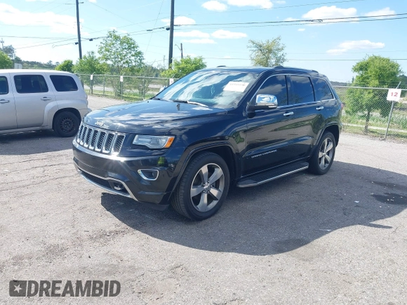 2014 Jeep Grand Cherokee Overland with VIN 1C4RJECG8EC417995, listed as a IAAI auction lot 41959550 with 155,029 mi miles. Bid and sale history available at carsss.com. Image 17.
