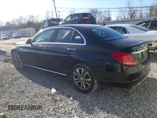 2015 Mercedes-Benz C-Class C 300 Luxury with VIN 55SWF4KB0FU053787, listed as a Copart auction lot 84916574 with 77,943 mi miles and Salvage Title. Bid and sale history available at carsss.com. Image 2.