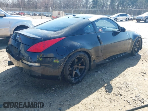 2008 Nissan 350Z with VIN JN1BZ34D88M700594, listed as a IAAI auction lot 41789850 with 183,556 mi miles. Bid and sale history available at carsss.com. Image 4.