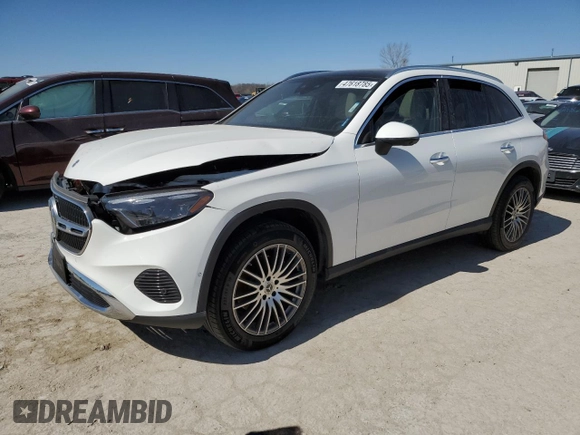 2024 Mercedes-Benz GLC with VIN W1NKM4HB6RF101430, listed as a Copart auction lot 47618785 with 0 mi miles and Salvage Title. Bid and sale history available at carsss.com. Image 1.