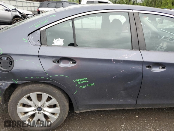 2016 Subaru Legacy Premium with VIN 4S3BNAC66G3052824, listed as a Copart auction lot 56033345 with 121,726 mi miles and Salvage title. Bid and sale history available at DreamBid. Image 10.