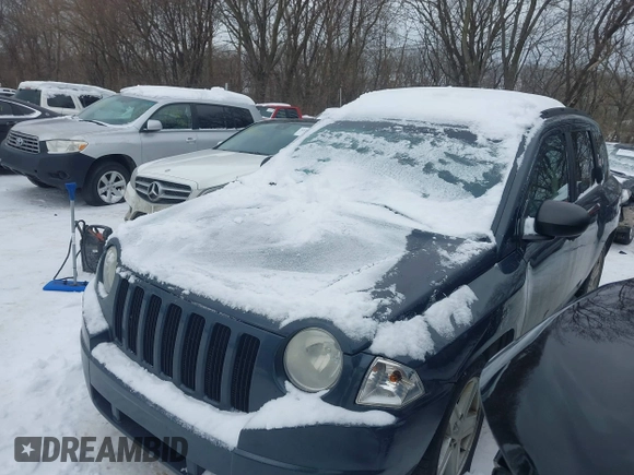 2007 Jeep Compass Sport with VIN 1J8FF47W37D260933, listed as a IAAI auction lot 41339447 with 0 mi miles. Bid and sale history available at carsss.com. Image 2.