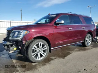2020 Ford Expedition Max Platinum with VIN 1FMJK1MT4LEA10199, listed as a Copart auction lot 49815305 with 47,723 mi miles and Salvage title. Bid and sale history available at DreamBid. Image 1.
