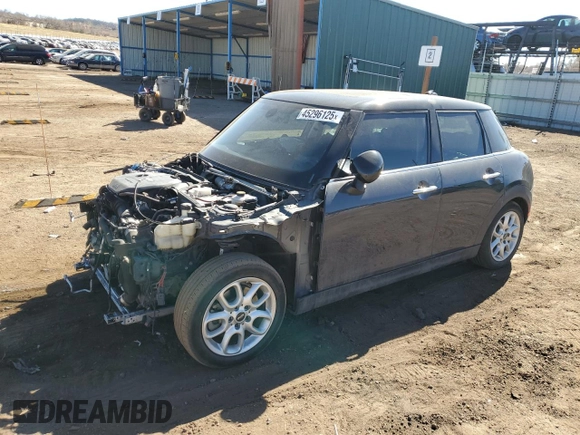 2015 MINI Hardtop 4 Door S with VIN WMWXU3C54F2B57524, listed as a Copart auction lot 45296125 with 56,001 mi miles and Salvage title. Bid and sale history available at DreamBid. Image 1.