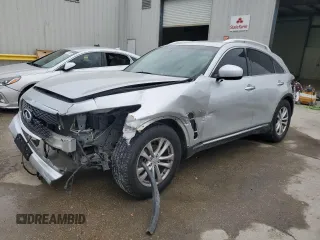 2017 Infiniti QX70 with VIN JN8CS1MW7HM413571, listed as a Copart auction lot 47632755 with Not Provided miles and Salvage Title. Bid and sale history available at carsss.com. Image 1.