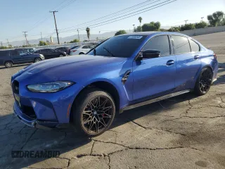 2024 BMW M3 Competition xDrive with VIN WBS43AY06RFR58100, listed as a Copart auction lot 57858345 with 14,043 mi miles and Salvage title. Bid and sale history available at DreamBid. Image 1.
