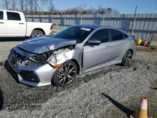 2017 Honda Civic Sedan Si with VIN 2HGFC1E50HH700637, listed as a Copart auction lot 46353815 with 141,533 mi miles and Salvage Title. Bid and sale history available at carsss.com. Image 1.