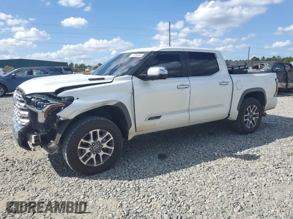 2024 Toyota Tundra 1794 Edition with VIN 5TFMA5DB2RX144001, listed as a Copart auction lot 77356464 with 30,577 mi miles and Salvage title. Bid and sale history available at DreamBid. Image 1.