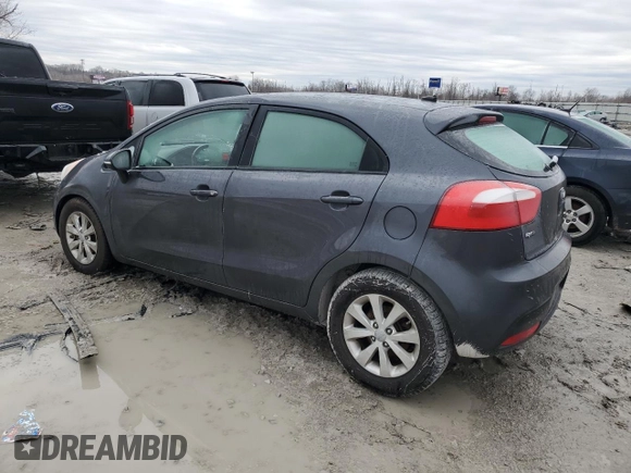 2014 Kia Rio EX with VIN KNADN5A34E6333943, listed as a Copart auction lot 44386345 with 101,103 mi miles and Clean Title. Bid and sale history available at carsss.com. Image 2.