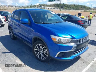 2016 Mitsubishi Outlander Sport 2.0 ES with VIN JA4AP3AU0GZ064591, listed as a IAAI auction lot 41955956 with 110,443 mi miles. Bid and sale history available at carsss.com. Image 1.