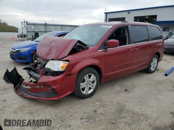 2011 Dodge Grand Caravan Crew with VIN 2D4RN5DG1BR697672, listed as a Copart auction lot 54875495 with 129,892 mi miles and Non Repairable. Bid and sale history available at DreamBid. Image 1.