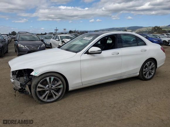 2018 Mercedes-Benz C-Class C 300 with VIN WDDWF4JB8JR409611, listed as a Copart auction lot 47820805 with 89,078 mi miles and Salvage Title. Bid and sale history available at carsss.com. Image 1.