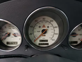 1998 Mercedes-Benz SLK-Class with VIN WDBKK47F9WF079564, listed as a Copart auction lot 71497654 with 226,380 mi miles and Salvage Title. Bid and sale history available at carsss.com. Image 9.