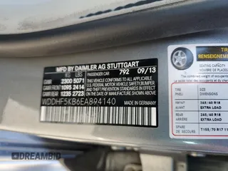 2014 Mercedes-Benz E with VIN WDDHF5KB6EA894140, listed as a Copart auction lot 48370675 with 102,032 mi miles and Salvage Title. Bid and sale history available at carsss.com. Image 12.