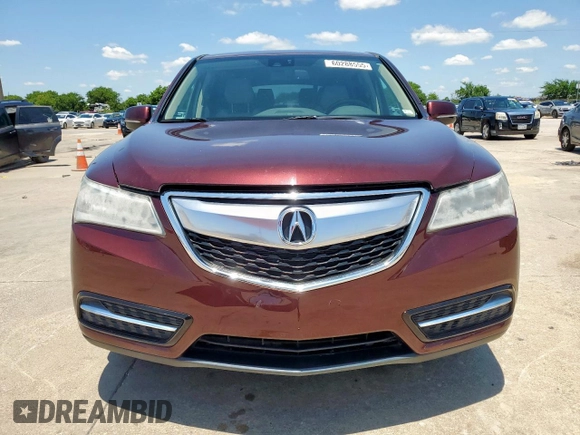 2014 Acura MDX Technology z VIN 5FRYD4H43EB009787, wystawiony jako Copart lot #60288555 z przebiegiem 128 610 mil mil oraz Szkoda całkowita • Salvage title. Historia ofert i sprzedaży dostępna na DreamBid. Obrazek 5.