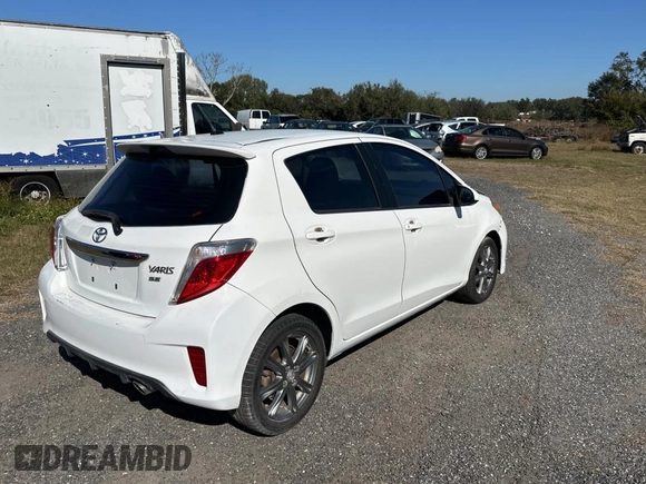 2012 Toyota Yaris L with VIN JTDKTUD36CD523080, listed as a Copart auction lot 83858744 with 134,041 mi miles and Clean Title. Bid and sale history available at carsss.com. Image 4.