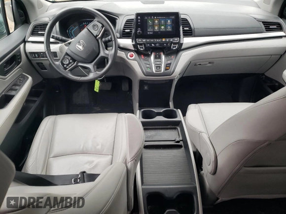 2019 Honda Odyssey EX-L with VIN 5FNRL6H74KB004916, listed as a Copart auction lot 53959205 with 60,100 mi miles and Salvage Title. Bid and sale history available at DreamBid. Image 8.
