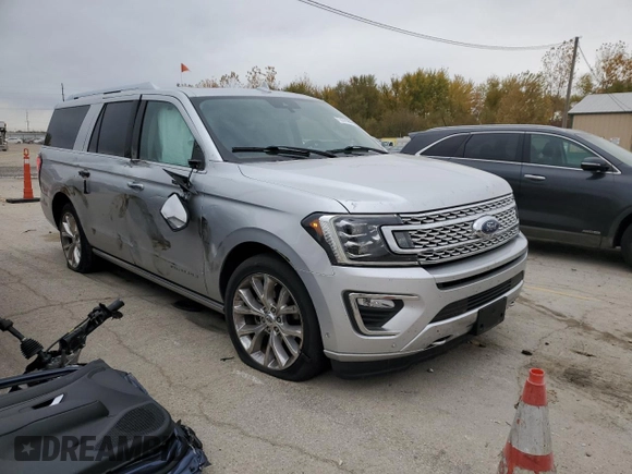 2018 Ford Expedition Max Platinum with VIN 1FMJK1MT4JEA31051, listed as a Copart auction lot 77272394 with Not provided miles and Salvage title. Bid and sale history available at DreamBid. Image 4.