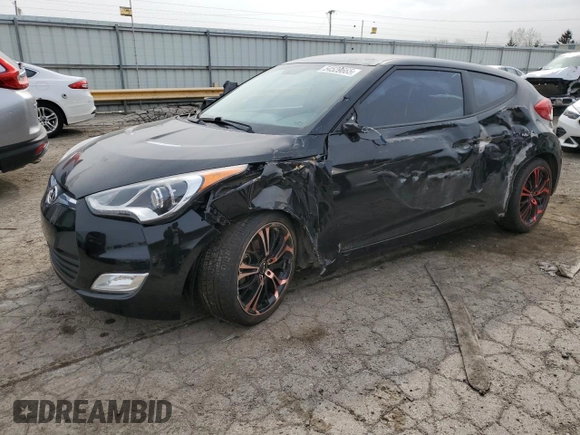 2014 Hyundai Veloster RE:FLEX with VIN KMHTC6AD3EU214291, listed as a Copart auction lot 54529665 with 102,879 mi miles and Clean title. Bid and sale history available at DreamBid. Image 1.