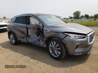 2019 Infiniti QX50 Essential with VIN 3PCAJ5M30KF143361, listed as a Copart auction lot 59331745 with 51,341 mi miles and Salvage title. Bid and sale history available at DreamBid. Image 4.