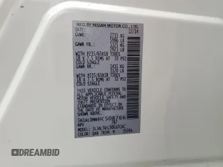 2015 Infiniti QX60 with VIN 5N1AL0MN4FC508766, listed as a Copart auction lot 53473045 with 91,920 mi miles and Salvage Title. Bid and sale history available at carsss.com. Image 14.