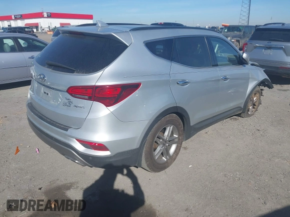 2018 Hyundai Santa Fe Sport 2.4L with VIN 5XYZU3LB8JG518668, listed as a IAAI auction lot 41673466 with 81,791 mi miles. Bid and sale history available at carsss.com. Image 4.