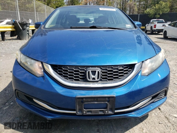 2014 Honda Civic Sedan LX with VIN 2HGFB2F59EH545296, listed as a Copart auction lot 52674245 with 140,871 mi miles and Salvage Title. Bid and sale history available at carsss.com. Image 5.