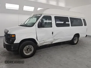 2013 Ford Econoline Cargo Commercial with VIN 1FTNS2EW5DDA19960, listed as a Copart auction lot 47028585 with 27,714 mi miles and Clean Title. Bid and sale history available at carsss.com. Image 1.