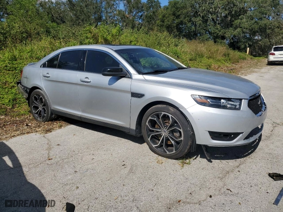 2014 Ford Taurus SHO with VIN 1FAHP2KT4EG128618, listed as a Copart auction lot 75260324 with 0 mi miles and Salvage Title. Bid and sale history available at carsss.com. Image 4.