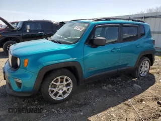 2020 Jeep Renegade Sport with VIN ZACNJAABXLPL52801, listed as a Copart auction lot 52351995 with 57,556 mi miles and Non repairable. Bid and sale history available at DreamBid. Image 1.