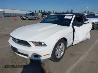2012 Ford Mustang V6 with VIN 1ZVBP8EM4C5237285, listed as a IAAI auction lot 42601890 with 161,176 mi miles and . Bid and sale history available at DreamBid. Image 2.