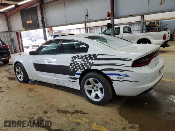 2018 Dodge Charger Police with VIN 2C3CDXKT1JH226051, listed as a Copart auction lot 87887095 with 84,165 mi miles and Salvage Title. Bid and sale history available at carsss.com. Image 2.