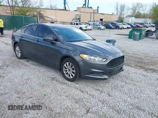 2015 Ford Fusion S with VIN 3FA6P0G75FR134560, listed as a IAAI auction lot 41950540 with 107,070 mi miles and . Bid and sale history available at carsss.com. Image 1.