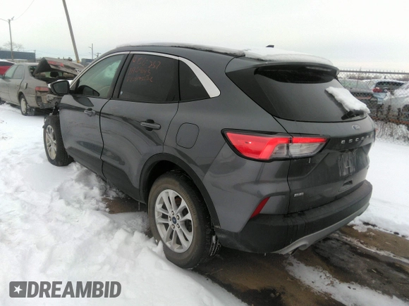 2022 Ford Escape SE with VIN 1FMCU9G61NUB97448, listed as a IAAI auction lot 41567257 with 50,485 mi miles. Bid and sale history available at carsss.com. Image 3.