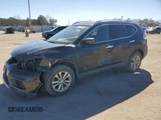 2016 Nissan Rogue SV with VIN KNMAT2MV8GP643775, listed as a Copart auction lot 47110385 with 114,330 mi miles and Salvage Title. Bid and sale history available at carsss.com. Image 1.