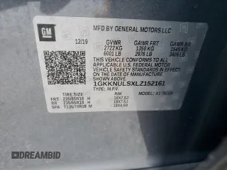 2020 GMC Acadia SLT with VIN 1GKKNULSXLZ152161, listed as a Copart auction lot 48439495 with 53,930 mi miles and Salvage Title. Bid and sale history available at DreamBid. Image 15.