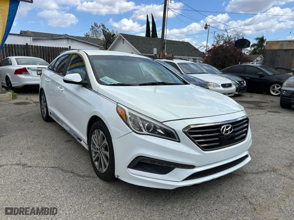 2015 Hyundai Sonata 2.4L Sport with VIN 5NPE34AFXFH082452, listed as a Copart auction lot 52045955 with 93,854 mi miles and Clean Title. Bid and sale history available at carsss.com. Image 1.