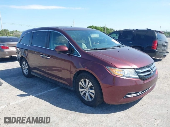 2016 Honda Odyssey EX-L with VIN 5FNRL5H66GB103391, listed as a IAAI auction lot 41824067 with 68,672 mi miles and . Bid and sale history available at DreamBid. Image 1.