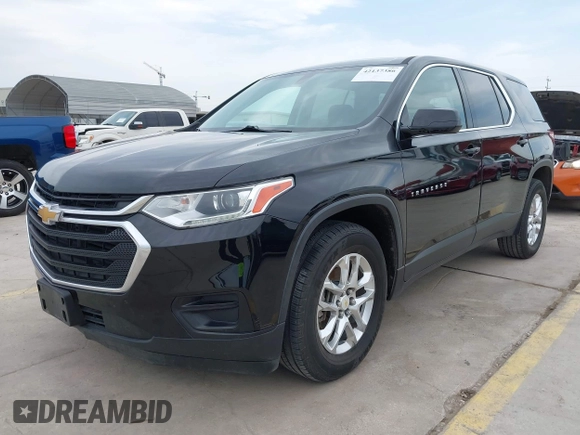 2018 Chevrolet Traverse LS with VIN 1GNERFKW3JJ138537, listed as a IAAI auction lot 42137386 with 119,208 mi miles and . Bid and sale history available at DreamBid. Image 2.