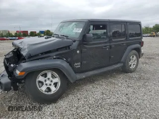 2020 Jeep Wrangler Unlimited Sport S with VIN 1C4HJXDN1LW198880, listed as a Copart auction lot 57817025 with Not provided miles and Salvage title. Bid and sale history available at DreamBid. Image 1.
