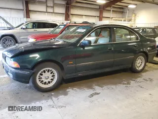 1997 BMW 5 Series 528iA with VIN WBADD6325VBW23550, listed as a Copart auction lot 87943625 with 216,901 mi miles and Salvage Title. Bid and sale history available at carsss.com. Image 1.