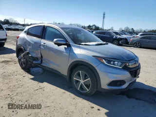 2022 Honda HR-V EX with VIN 3CZRU6H54NM754581, listed as a Copart auction lot 45108685 with 70,569 mi miles and Salvage Title. Bid and sale history available at DreamBid. Image 4.