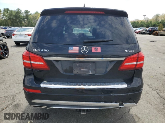 2019 Mercedes-Benz GLS 450 with VIN 4JGDF6EE3KB229380, listed as a Copart auction lot 55335245 with 107,130 mi miles and Salvage title. Bid and sale history available at DreamBid. Image 6.