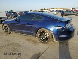 2020 Ford Mustang GT with VIN 1FA6P8CF0L5130233, listed as a Copart auction lot 57166475 with 75,523 mi miles and Salvage title. Bid and sale history available at DreamBid. Image 2.