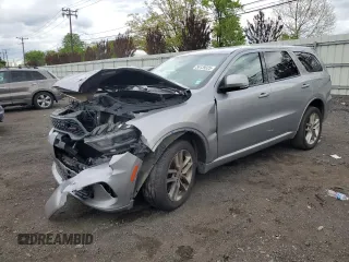 2021 Dodge Durango GT Plus with VIN 1C4RDJDG9MC661815, listed as a Copart auction lot 56139325 with 147,474 mi miles and Salvage title. Bid and sale history available at DreamBid. Image 1.