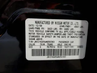 2010 Infiniti G37 x with VIN JN1CV6AR5AM250393, listed as a Copart auction lot 49869395 with 206,803 mi miles and Salvage Title. Bid and sale history available at DreamBid. Image 14.
