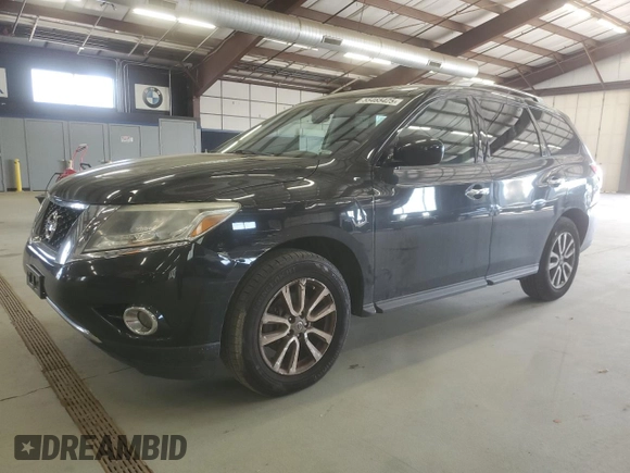 2015 Nissan Pathfinder SV with VIN 5N1AR2MM2FC639017, listed as a Copart auction lot 55465425 with 127,774 mi miles and Clean Title. Bid and sale history available at carsss.com. Image 1.