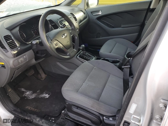2017 Kia Forte LX with VIN 3KPFK4A70HE017035, listed as a Copart auction lot 45989945 with 87,280 mi miles and Clean Title. Bid and sale history available at carsss.com. Image 7.